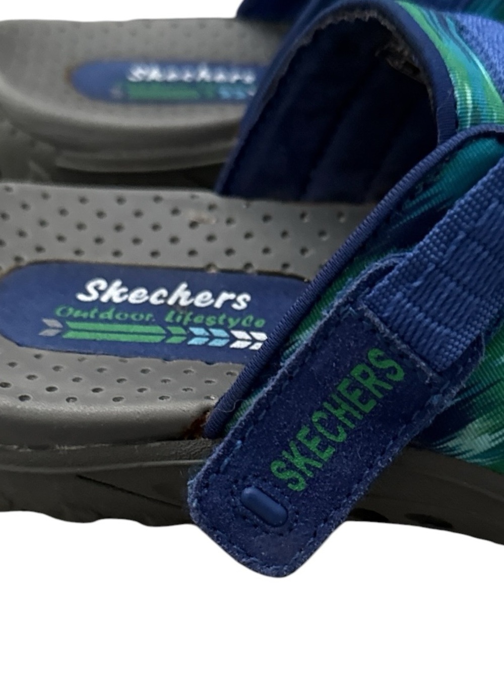 Skechers Women’s Reggae Brush Strokes Slip on Thong Slides. Size 8. - Picture 7 of 8